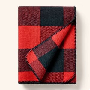 Woolrich X Target Throw Blanket Red/Black 50 x 70 NEW Buffalo Check Wool Blend
